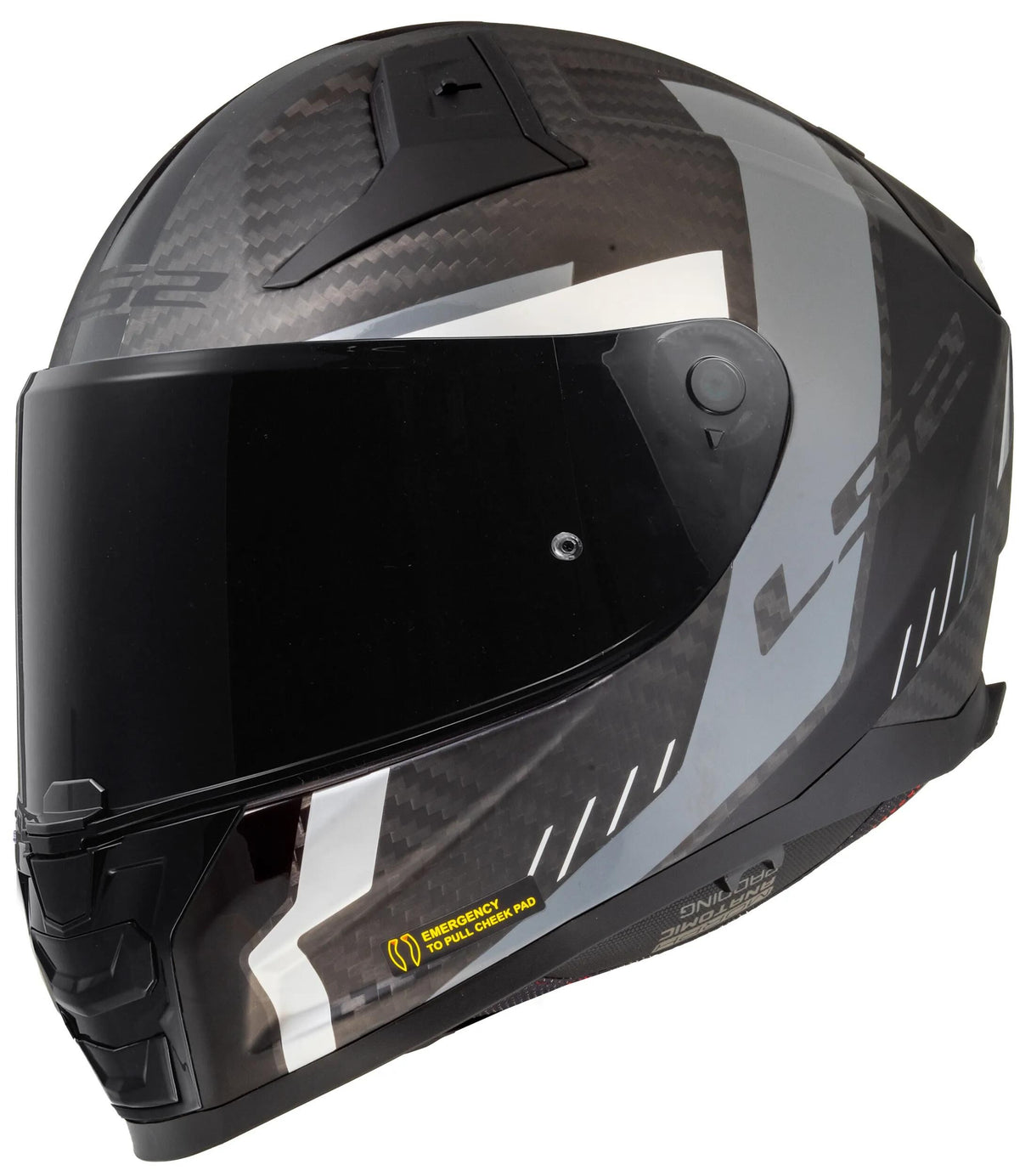 Ls2 Integralhelm FF811 Vector II Carbon Grid. Helm FF811 Vector II Carb.Grid M Bl. grau