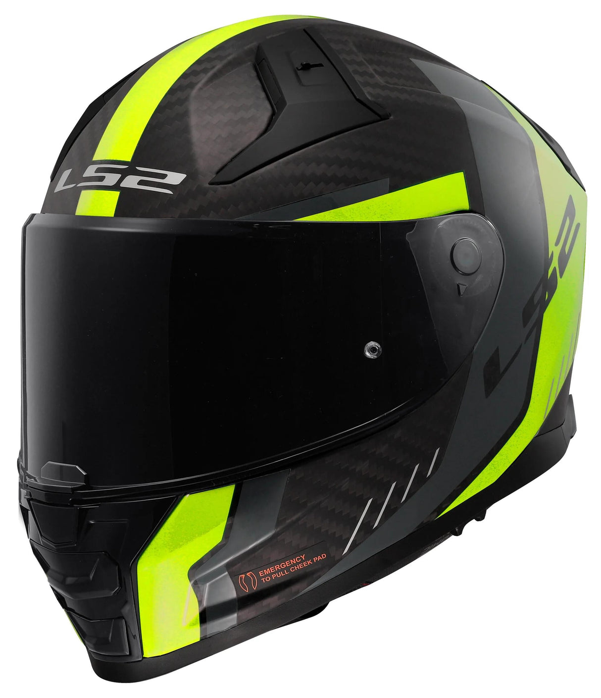 Ls2 Integralhelm FF811 Vector II Carbon Grid. Helm FF811 Vector II Vergasergitter l bl. yel.