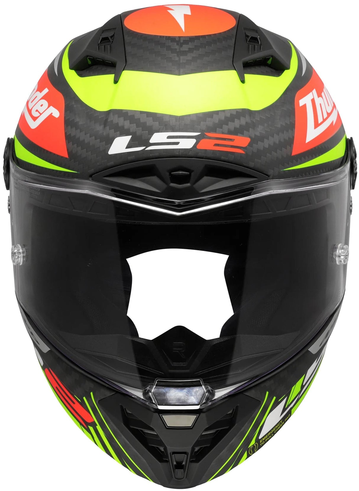 Ls2 Integralhelm FF805 Thunder Carbon GP Aero Replica schwarz. Helm FF805 Thunder GP Aero Replica SW. gr. l