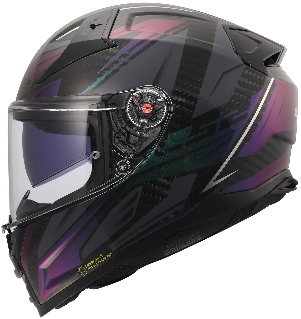 Ls2 Integralhelm FF811 Vector II Carbon Savage. Helm ff811 Vektor i c Savage Chameleon l