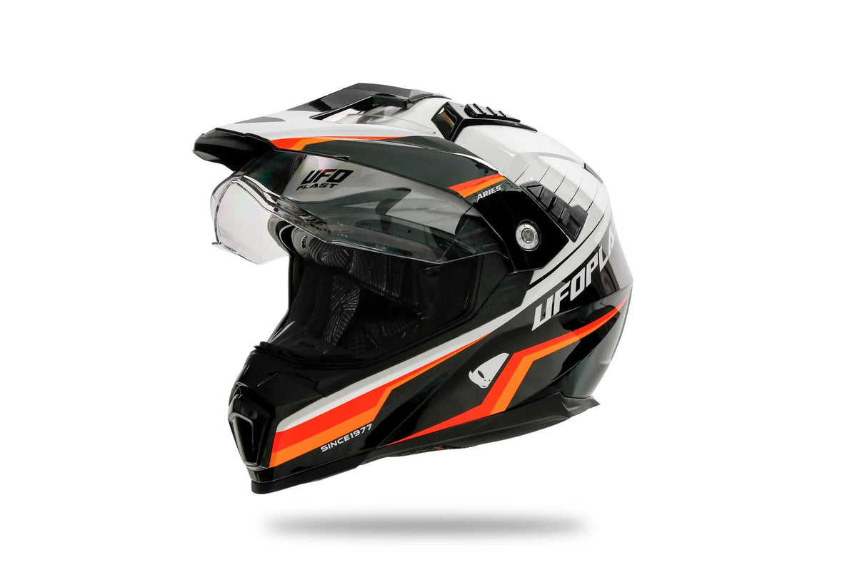 Ufo Plast Enduro Helm Aries Helm Aries L schwarz rot