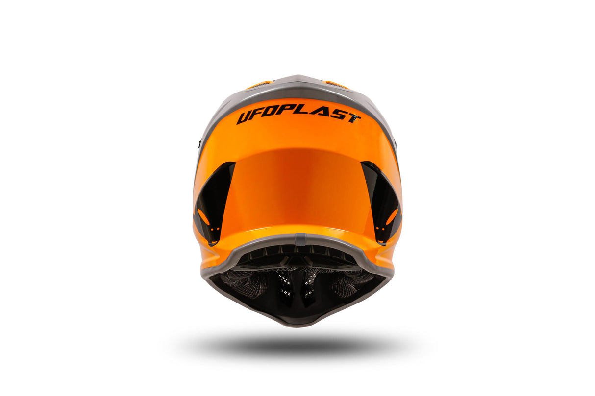 UFO Plast Kinder-Crosshelm Korey, abnehmbarer Helm UFO Plst Korey S grau orange