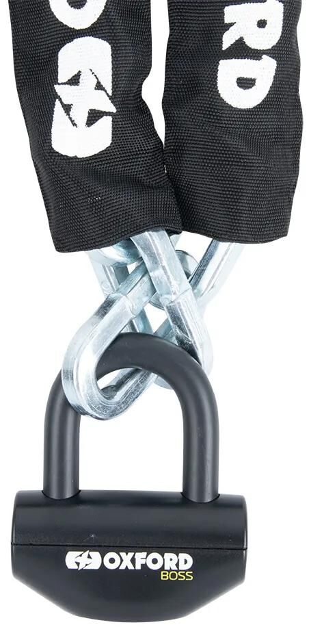 Oxford-Kettenschloss-Boss, Kettenschlösser-Boss 12 mm x 2,0 m, schwarz