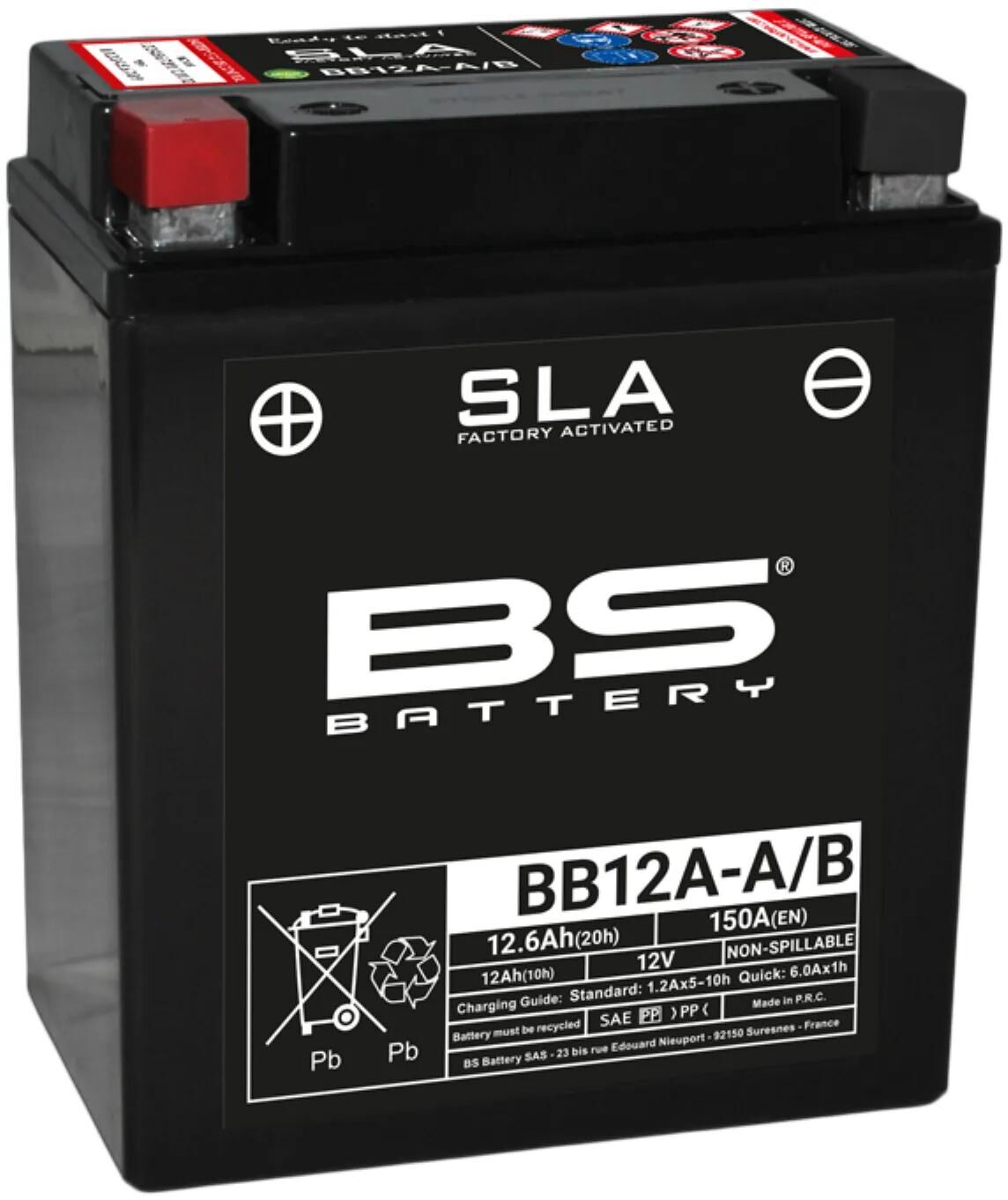 Bs-batterie batterie bb12a-a b . Batterie bb12a-a b bs sla