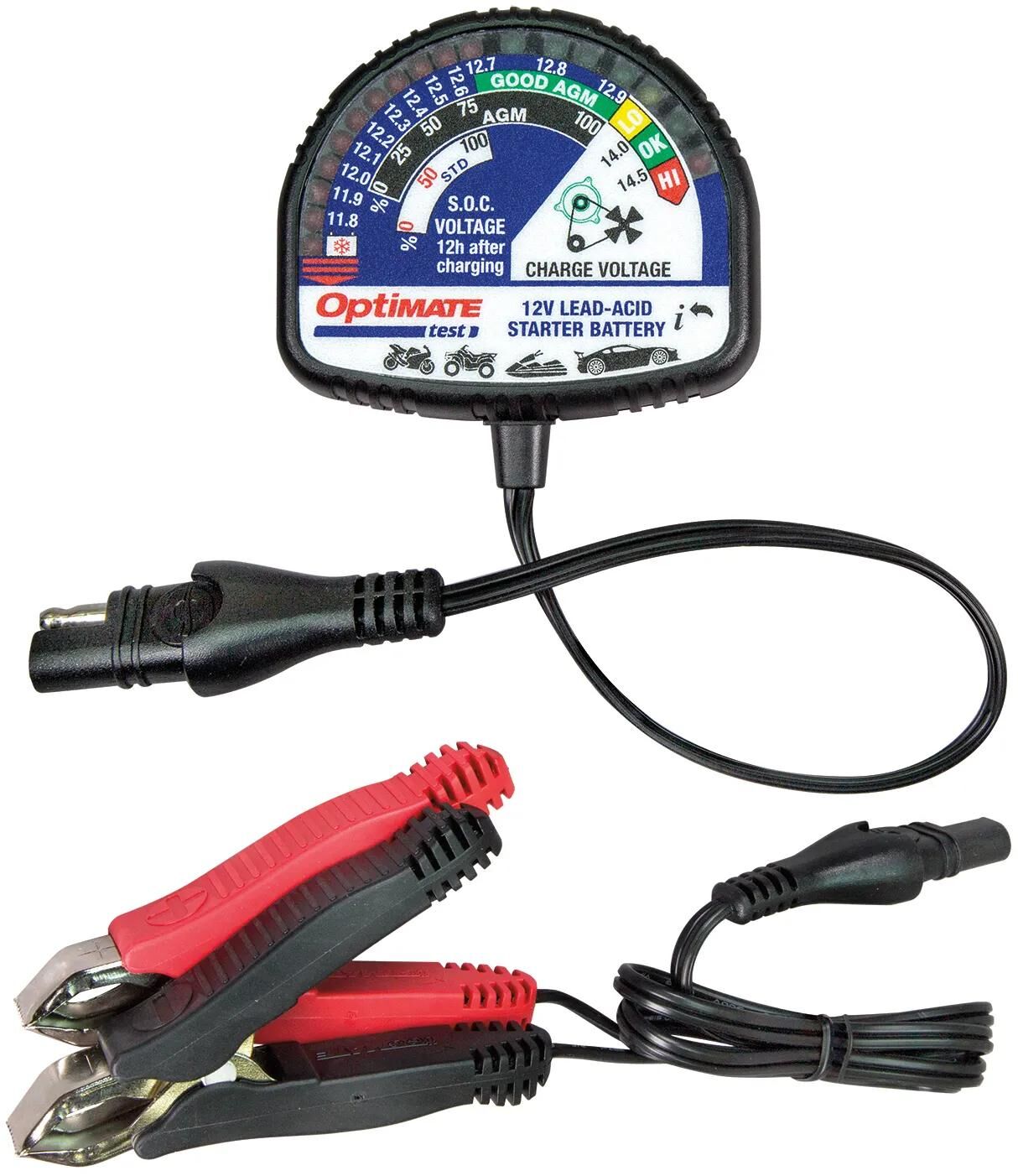 Tecmate Batterietester optimaler Test. Batterietester Optimate TS130