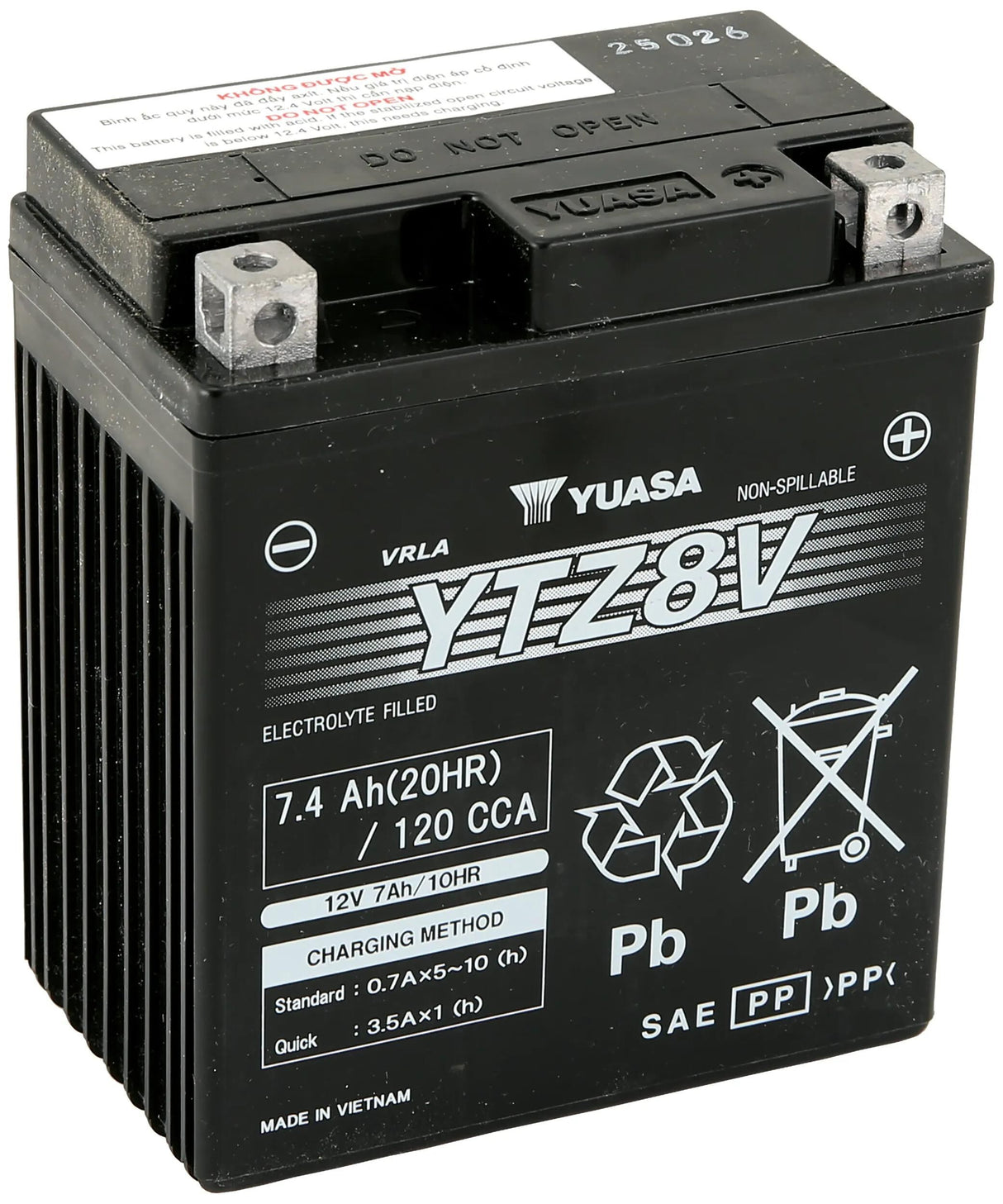 Yuasa-Batterie ytz8v. Batterie YTZ8V AGM