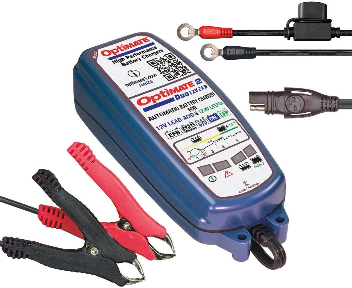 Tecmate Batterieladegerät Optimate 2 Duo Optimate 2 Ladegerät Duo