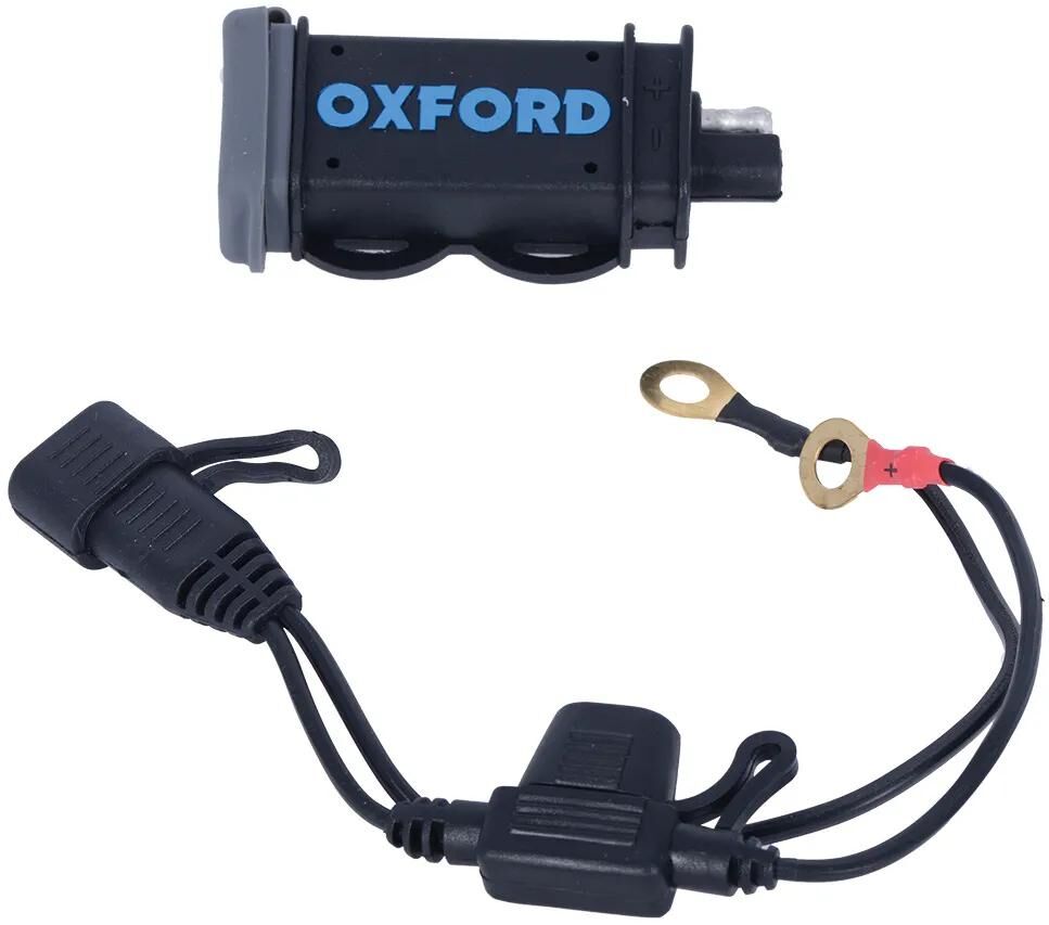 Oxford USB-Ladegerät, USB-2,1-A-Ladeset mit Sicherung. USB-Ladegerät m.sae-Anschluss el114
