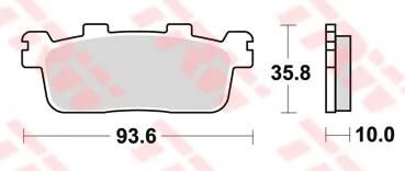 TRW Bremsbeläge MCB821 Bremsbelag MCB 821 SRM Sintermetall