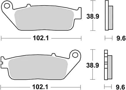 TRW Bremsbeläge MCB 677 Bremsbelag MCB 677 Bio-Standard