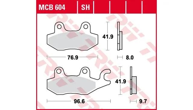 TRW Bremsbeläge MCB 604 Bremsbelag MCB 604 SH Sintermetall