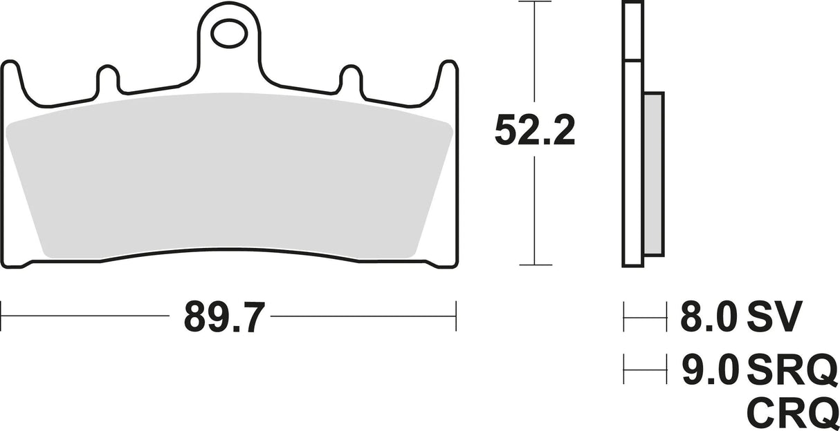 TRW Bremsbeläge MCB 659 Bremsbelag MCB 659 SV Sintermetall