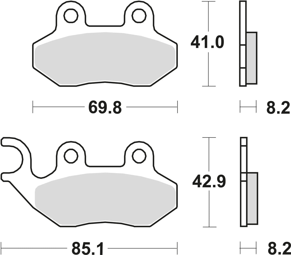 TRW Bremsbeläge MCB 684 Bremsbelag MCB 684 Bio-Standard