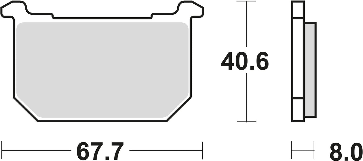TRW Bremsbeläge MCB 515 Bremsbelag MCB 515 Bio-Standard