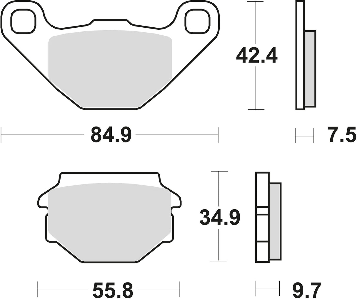 TRW Bremsbeläge MCB 657 Bremsbelag MCB 657 Bio-Standard