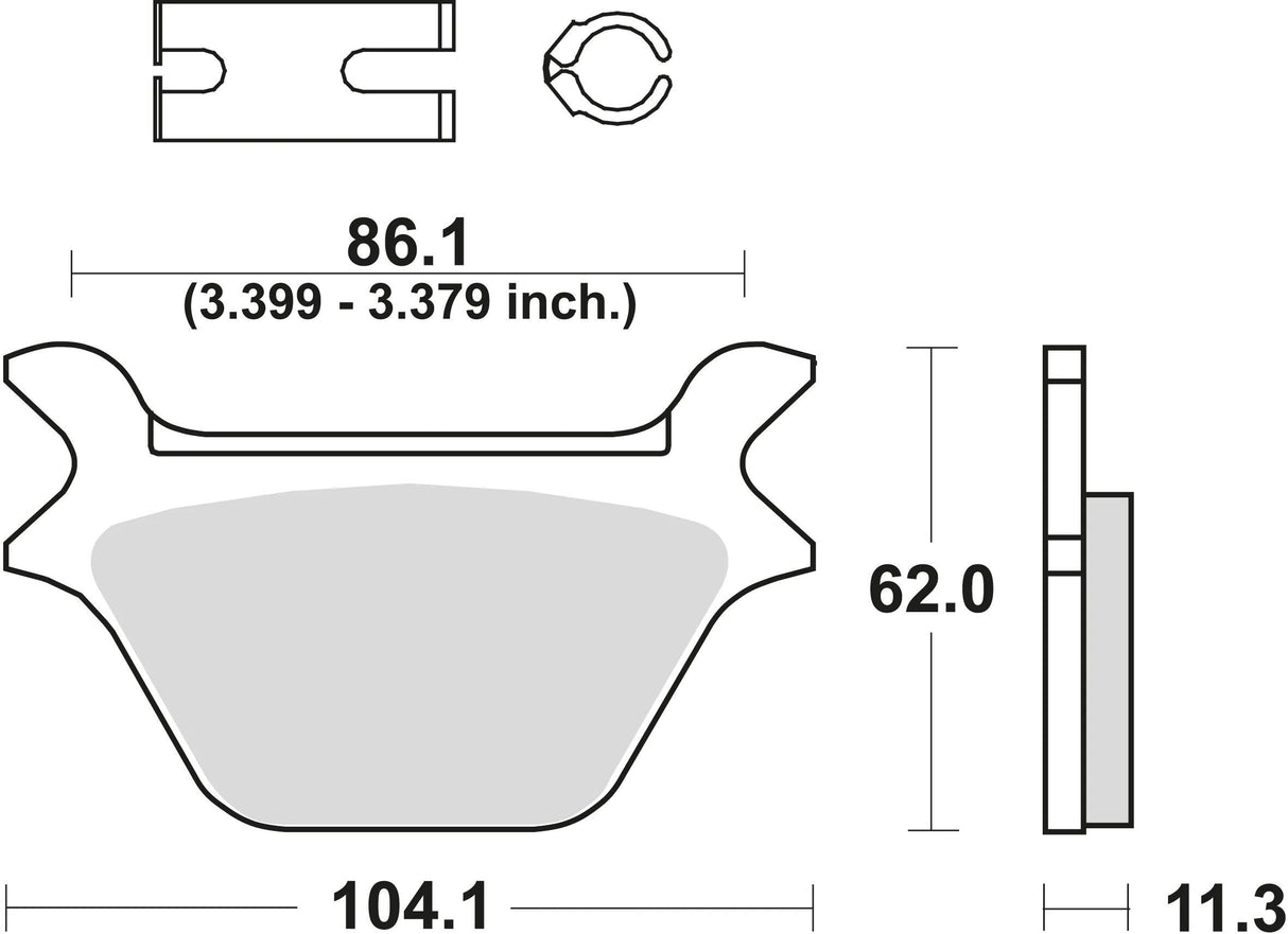 TRW Bremsbeläge MCB 583 Bremsbelag MCB 583 PC organisch perf.comfort