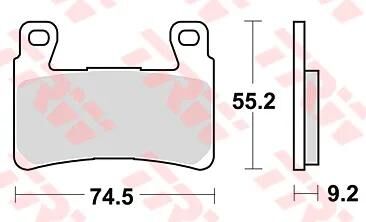TRW Bremsbeläge MCB819 Bremsbelag MCB 819 Stk. organisch perf. Komfort
