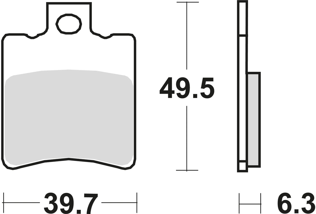 TRW Bremsbeläge MCB 674 Bremsbelag MCB 674 EC organisch