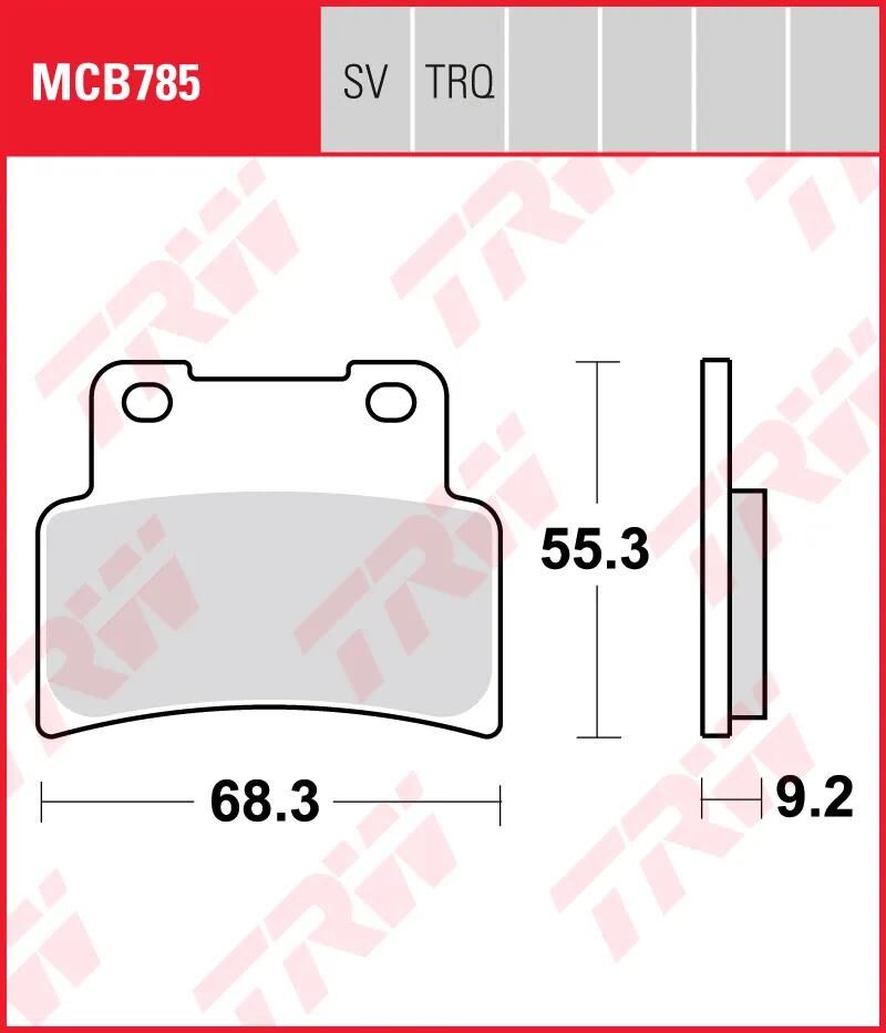 TRW Bremsbeläge MCB 785 Bremsbelag MCB 785 Bio-Standard