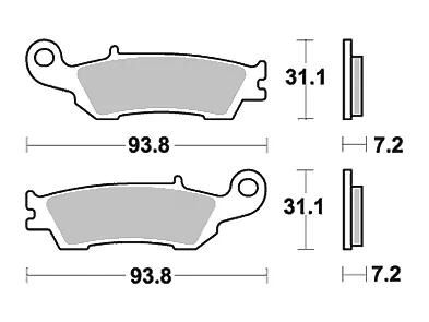 TRW Bremsbeläge MCB 791 Bremsbelag MCB 791 RSI Sin.Metal Offr.Racing