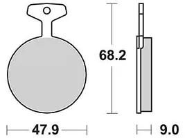 TRW Bremsbeläge MCB 44 Bremsbelag MCB 44 Bio-Standard