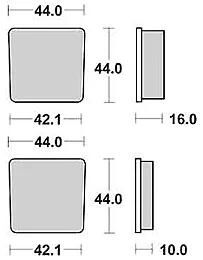 TRW Bremsbeläge MCB 506 Bremsbelag MCB 506 Bio-Standard