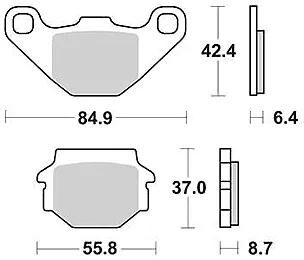 TRW Bremsbeläge MCB 517 Bremsbelag MCB 517 Bio-Standard