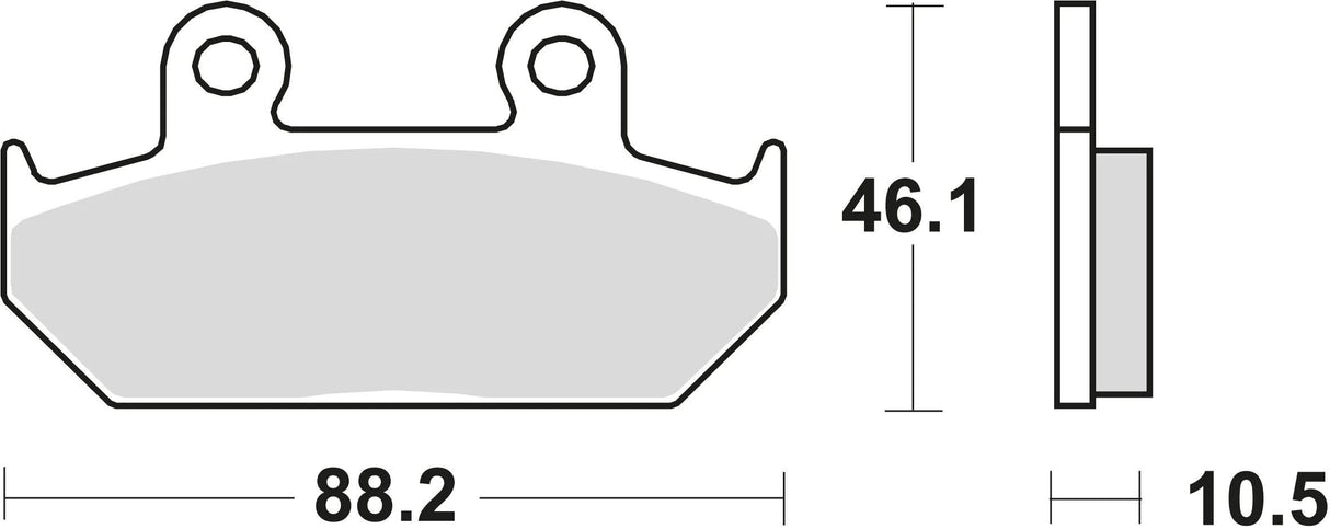 TRW Bremsbeläge MCB 624 Bremsbelag MCB 624 SV Sintermetall