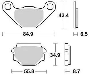 TRW Bremsbeläge MCB 628 Bremsbelag MCB 628 LF Bio-Standard