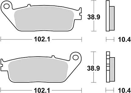 TRW Bremsbeläge MCB 631 Bremsbelag MCB 631 SH Sintermetall