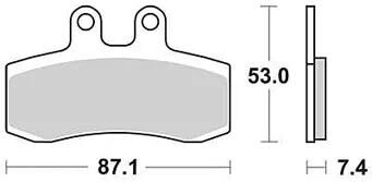TRW Bremsbeläge MCB 652 Bremsbelag MCB 652 Bio-Standard