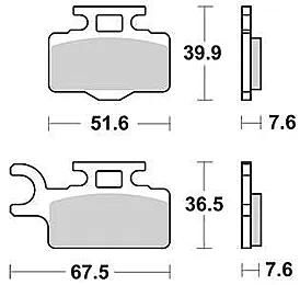TRW Bremsbeläge MCB 714 Bremsbelag MCB 714 SI aus Sintermetall