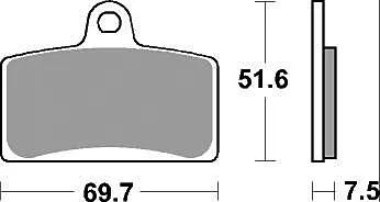 TRW Bremsbeläge MCB 780 Bremsbelag MCB 780 SV Sintermetall