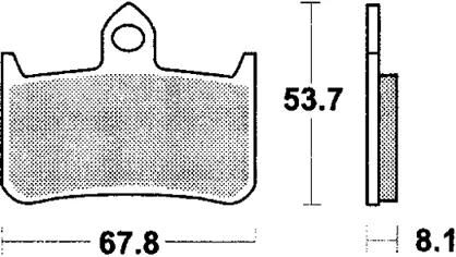 TRW -Lucas Bremsbelag MCB 593 Bremsbelag MCB 593 TRQ Sint. Metallrennen