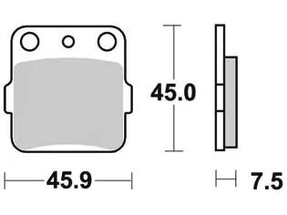 TRW Bremsbeläge MCB 561 Bremsbelag MCB 561 Bio-Standard