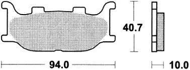 TRW Bremsbeläge MCB 666 Bremsbelag MCB 666 SRM Sintermetall