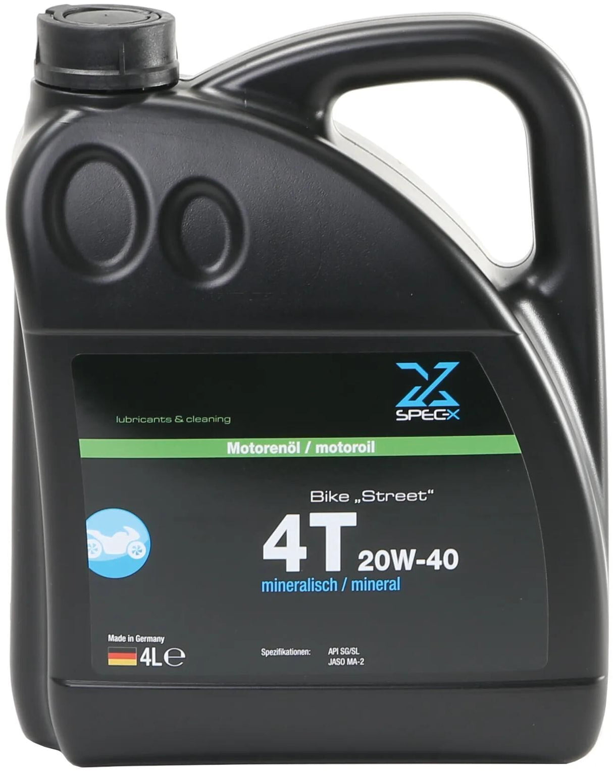 Spec-x Motoröl Fahrrad 4t Straßenmotoröl 4t 20w-40 Stre 4l Fahrrad