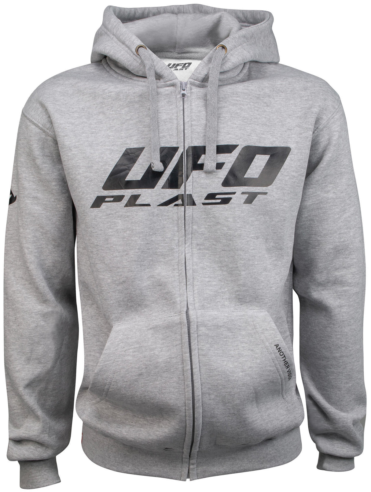 UFO Plast UFO Jacke Plast Hoodie Sweatshirt UFO Grau Gr. s