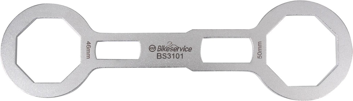 Bikeservice Schlüssel für Vorderradgabelkappen Schl Gabelkappe BST 46x50mm 8knt
