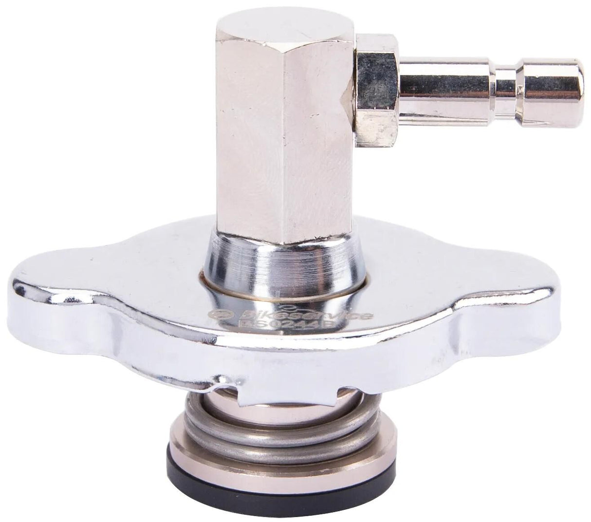Bikeservice Kühlerdeckel-Adapter Kühlerdeckel Adapt BST abgewinkelte große Flügel