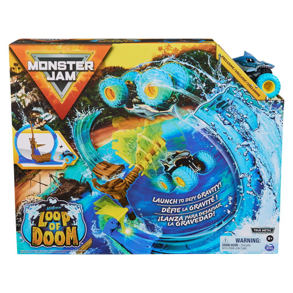 Monster Jam Megalodon Loop of Doom Stunt-Spielset