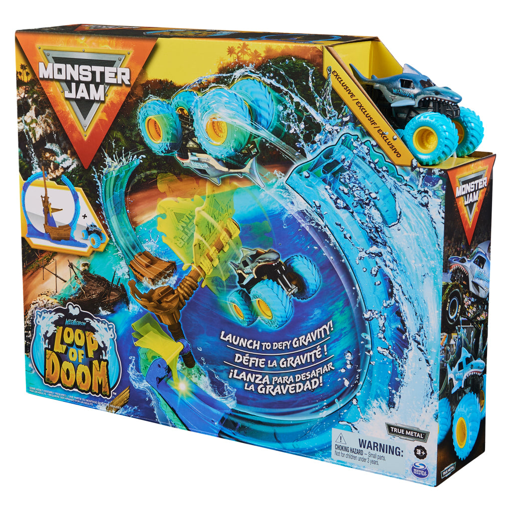 Monster Jam Megalodon Loop of Doom Stunt-Spielset