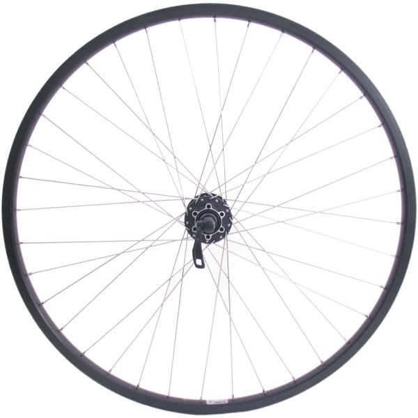 Shimano Vorderrad 28 29 622x19c Ryde Andra 30 Felge mit FH-M525 Nabe für 6-Loch-Bremsscheibe – schwarz