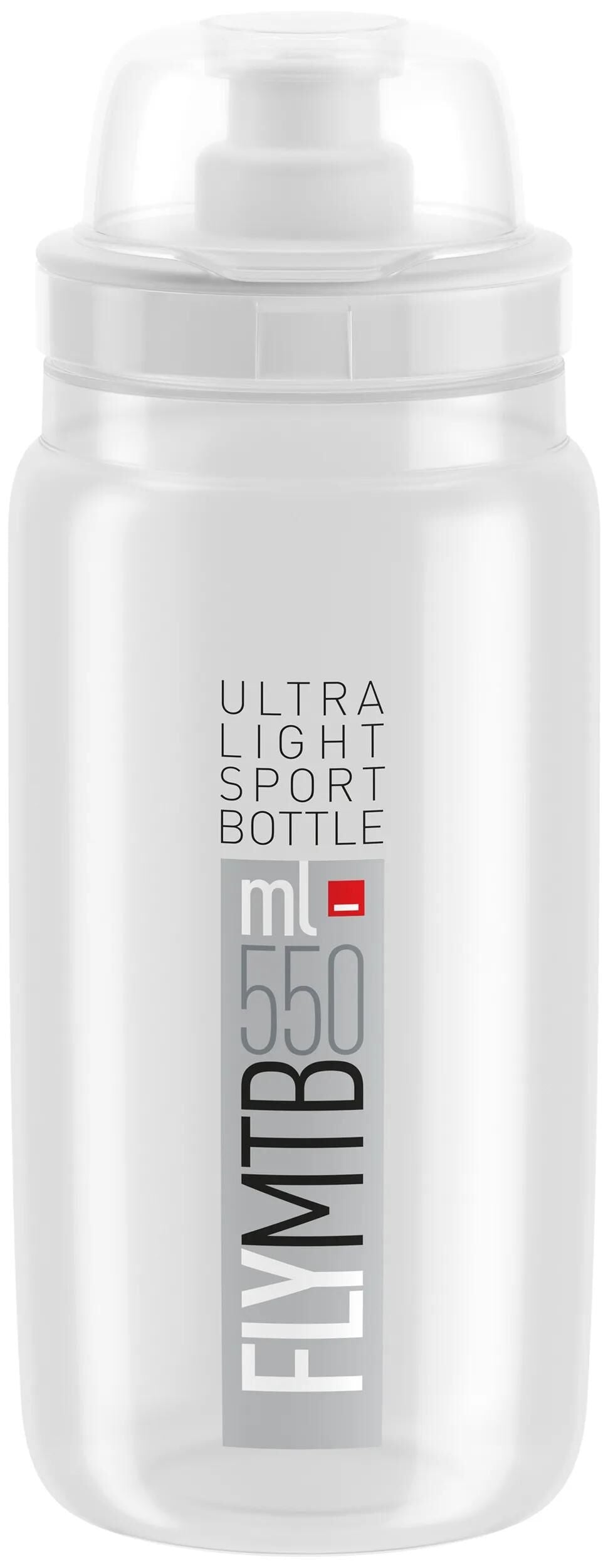 Elite-Flasche mit Schutzkappe Fly MTB Tex transparent 550 ml