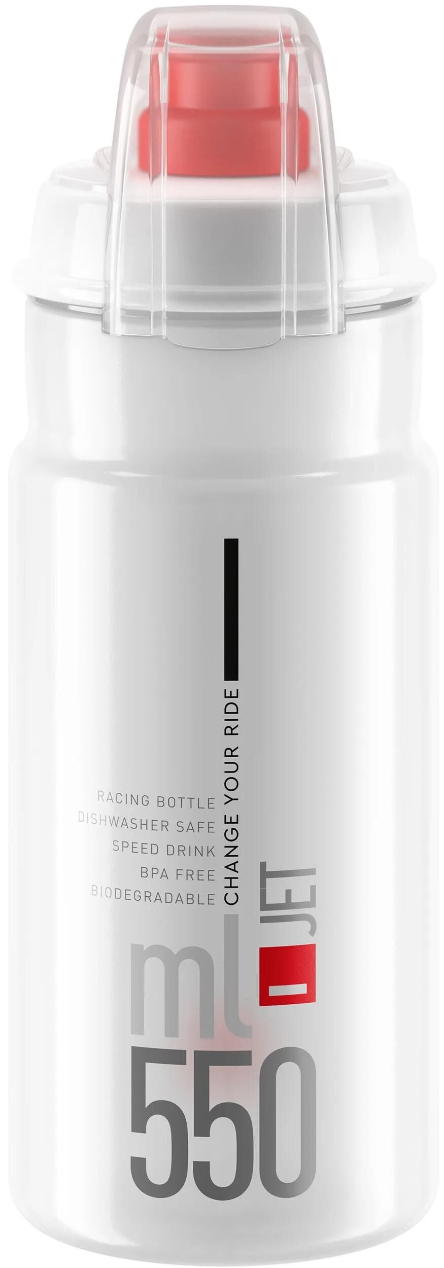 Elite-Flasche mit Schutzkappe Jet Plus transparent 550 ml