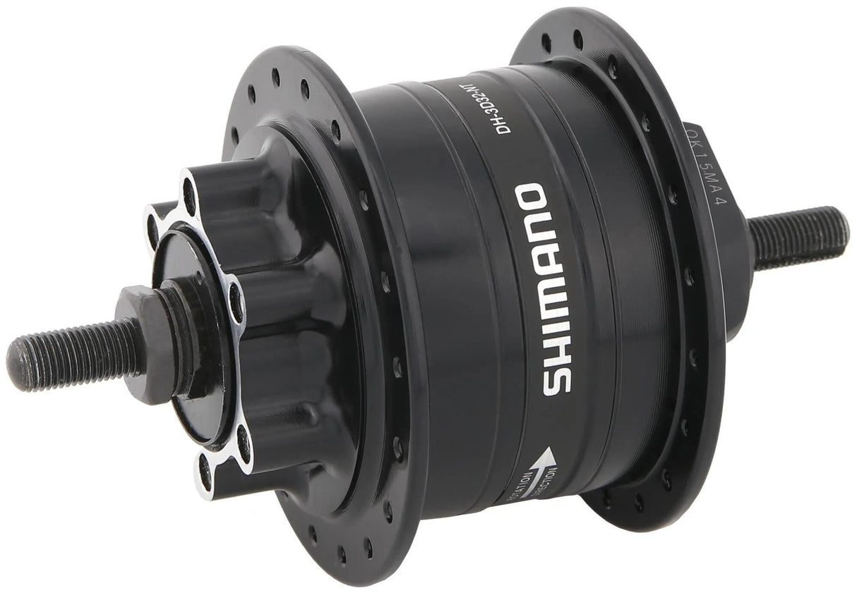 Shimano Nabendynamo dh-3d32 shim.hub dyn.dh3d32 36h sol.axle 6v 3w bl.e2