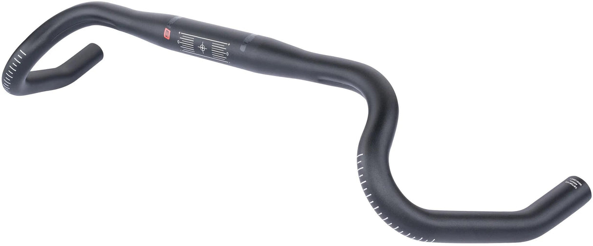 Elvedes Ergotec Lenker Gravel 440 580mm 31,8 21° Aluminium schwarz