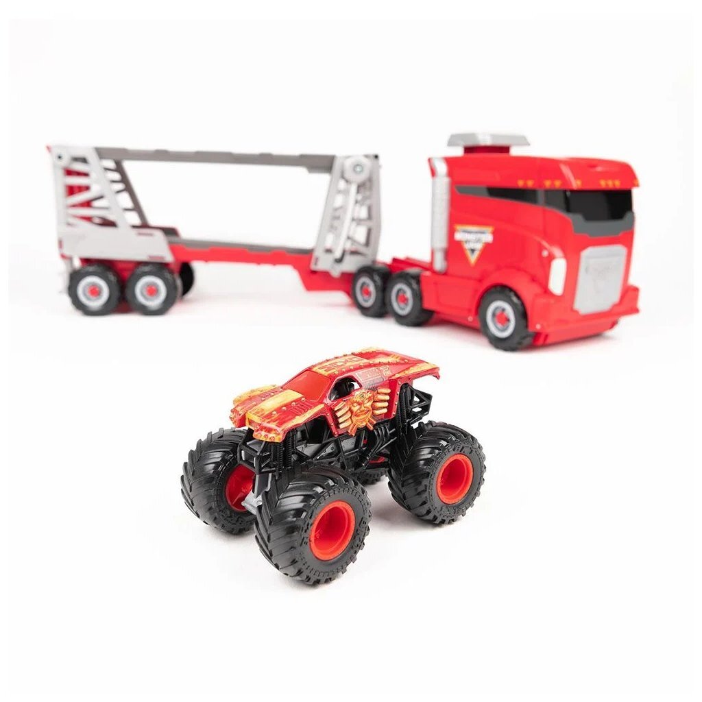 Monster-Jam-Transporter + Monstertruck