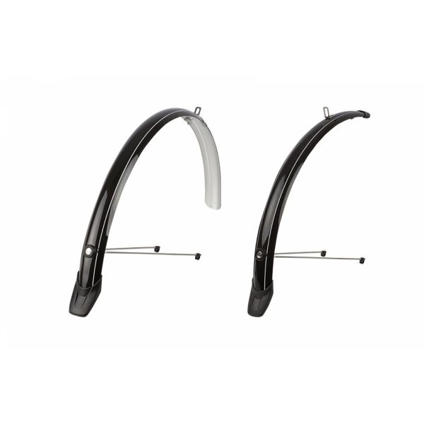 Kotflügelset 28 51 mm Polisport Stadt - Schwarz