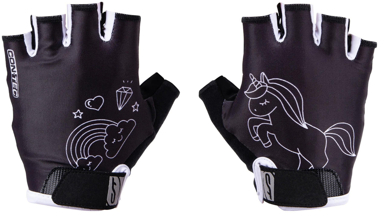 Contec Kinderhandschuh Einhorn ct Handschuh Einhorn schwarz weiß - l